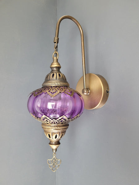 6 Colours Turkish Double Laser Blown Glass Wall Light