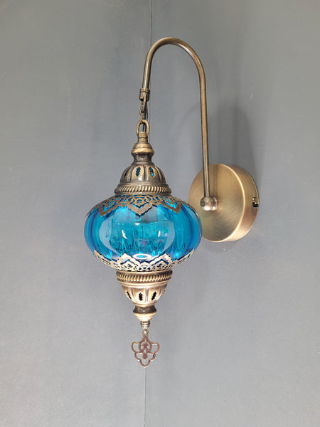 6 Colours Turkish Double Laser Blown Glass Wall Light